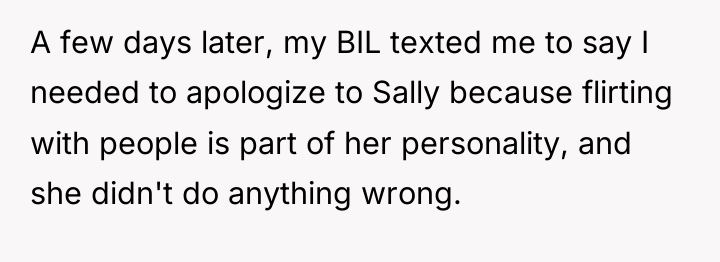 A few days later, my BIL texted me to say...