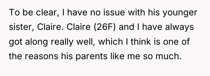 To be clear, I have no issue with his younger...