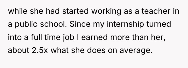 while she had started working as a teacher in a...