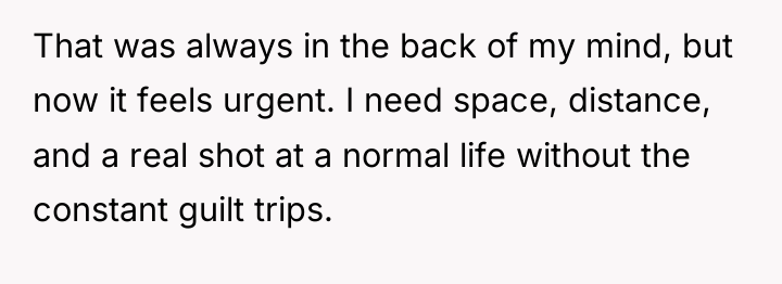 That was always in the back of my mind, but...