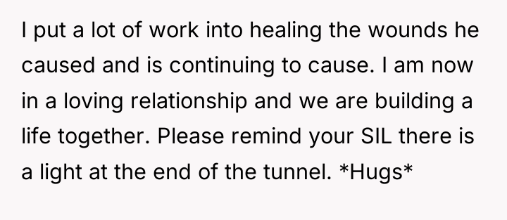 I put a lot of work into healing the wounds...