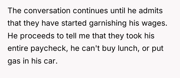 The conversation continues until he admits that they have started...