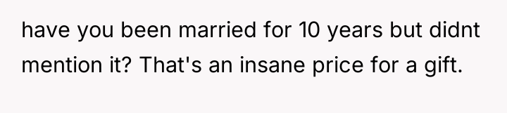 have you been married for 10 years but didnt mention...