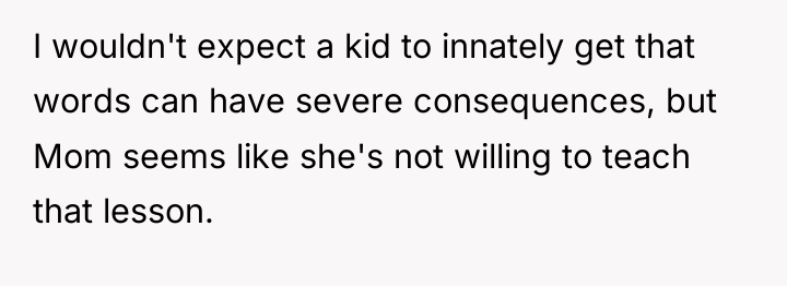 I wouldn't expect a kid to innately get that words...