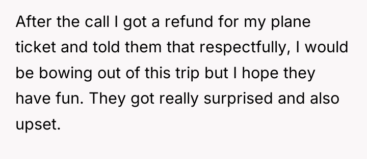 After the call I got a refund for my plane...