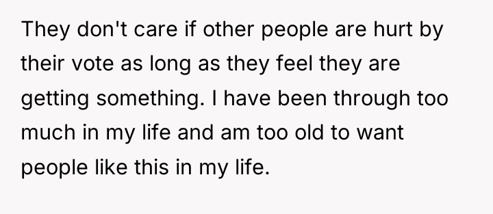 They don't care if other people are hurt by their...