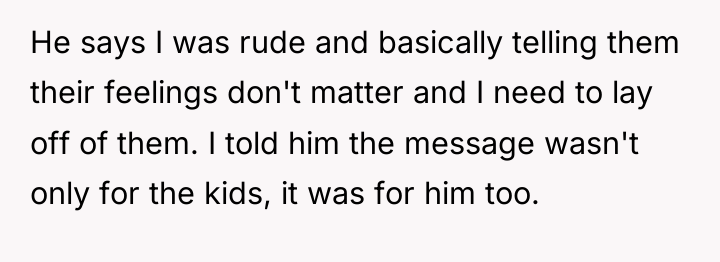 He says I was rude and basically telling them their...