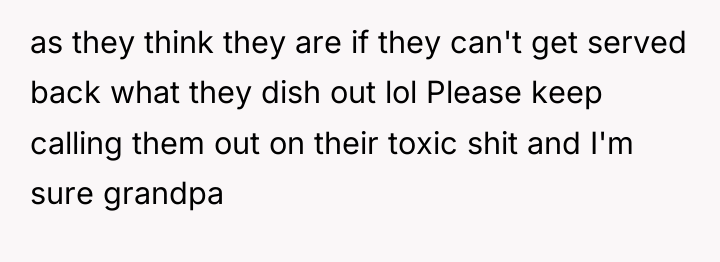 as they think they are if they can't get served...