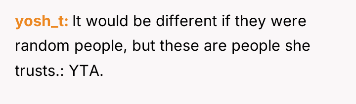 yosh_t It would be different if they were random people,...