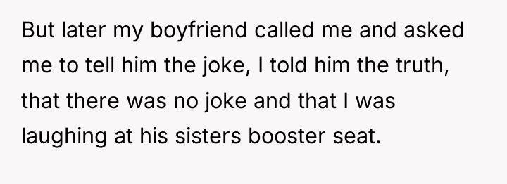But later my boyfriend called me and asked me to...