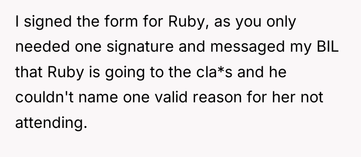 I signed the form for Ruby, as you only needed...