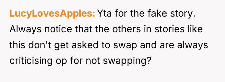 LucyLovesApples Yta for the fake story. Always notice that the...