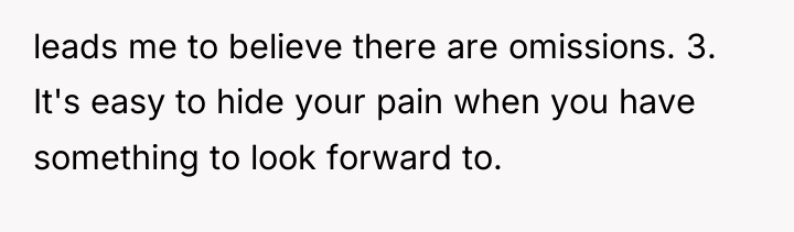 leads me to believe there are omissions. 3. It's easy...