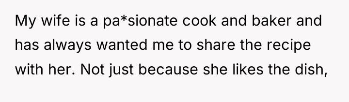 My wife is a pa*sionate cook and baker and has...