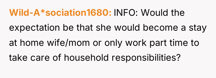 Wild-A*sociation1680 INFO: Would the expectation be that she would become...