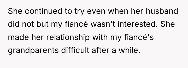 She continued to try even when her husband did not...