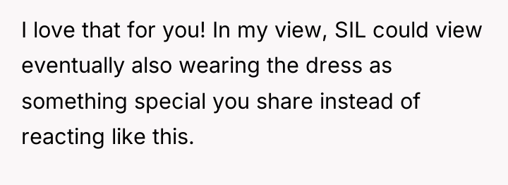 I love that for you! In my view, SIL could...