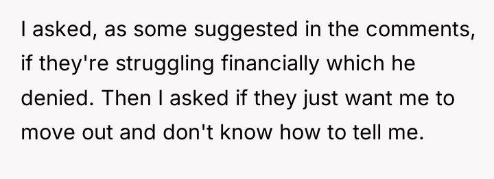 I asked, as some suggested in the comments, if they're...