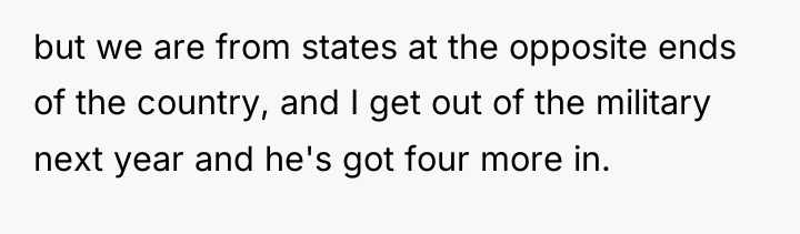 but we are from states at the opposite ends of...
