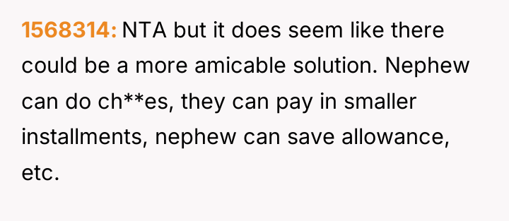 1568314 NTA but it does seem like there could be...
