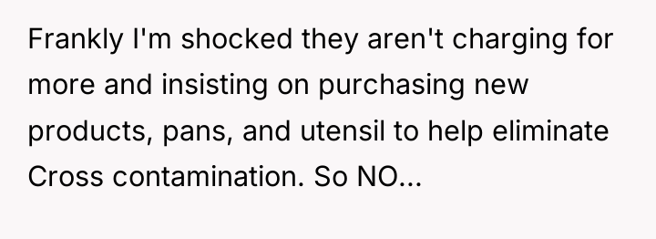 Frankly I'm shocked they aren't charging for more and insisting...