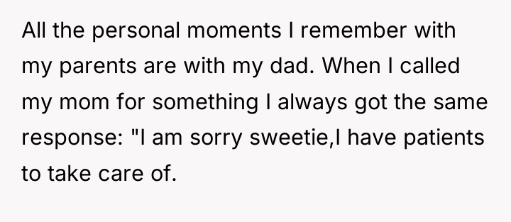 All the personal moments I remember with my parents are...