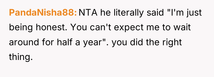 PandaNisha88 NTA he literally said "I'm just being honest. You...