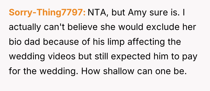 Sorry-Thing7797 NTA, but Amy sure is. I actually can't believe...