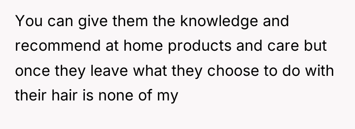 You can give them the knowledge and recommend at home...
