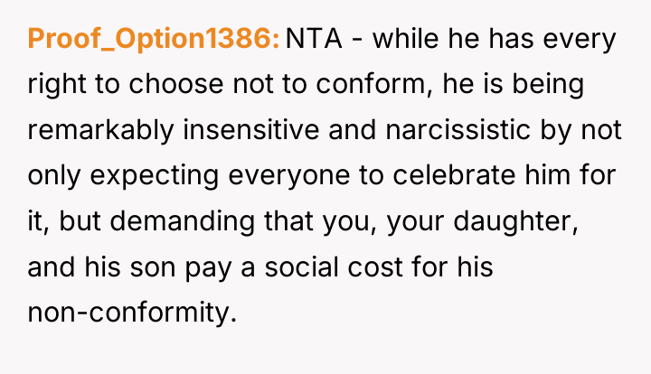 Proof_Option1386 NTA - while he has every right to choose...