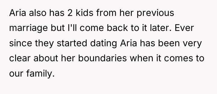 Aria also has 2 kids from her previous marriage but...