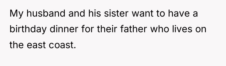 My husband and his sister want to have a birthday...
