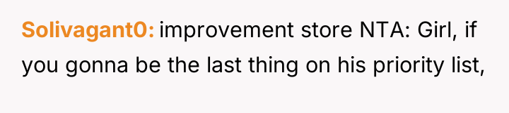 Solivagant0 improvement store NTA: Girl, if you gonna be the...