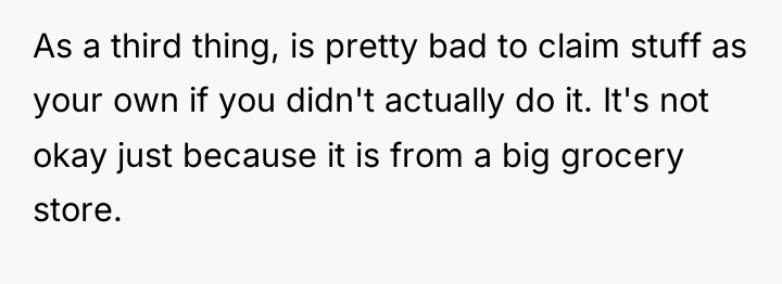 As a third thing, is pretty bad to claim stuff...