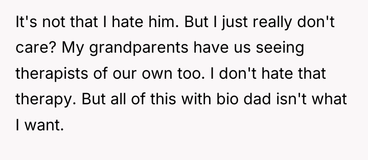 It's not that I hate him. But I just really...