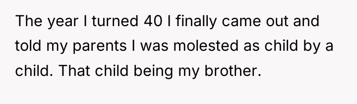 The year I turned 40 I finally came out and...
