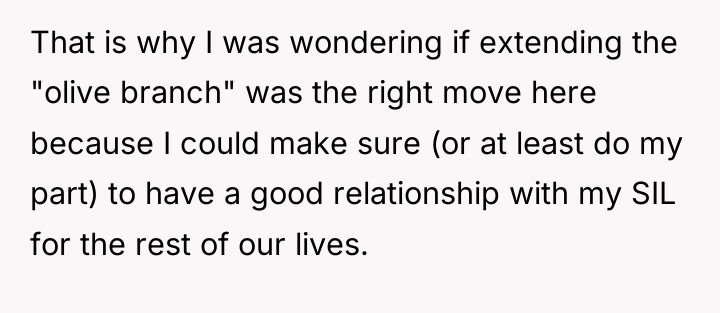 That is why I was wondering if extending the "olive...