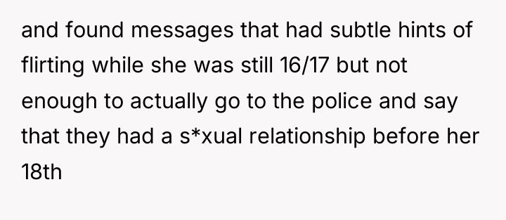 and found messages that had subtle hints of flirting while...