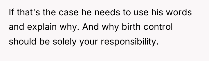 If that's the case he needs to use his words...