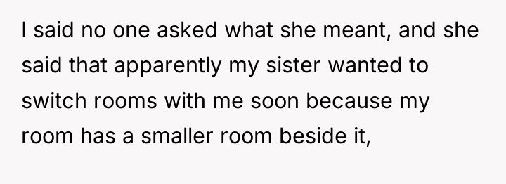 I said no one asked what she meant, and she...