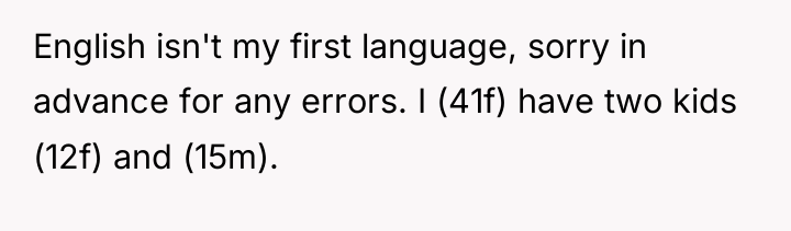 English isn't my first language, sorry in advance for any...