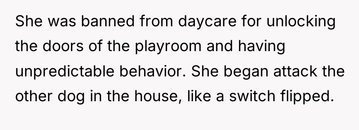 She was banned from daycare for unlocking the doors of...