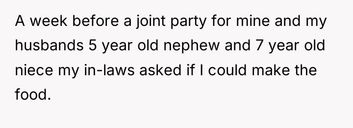 A week before a joint party for mine and my...