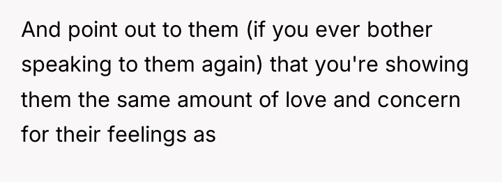 And point out to them (if you ever bother speaking...