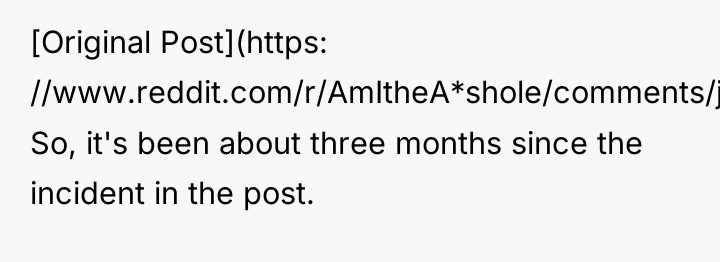 [Original Post](https: //www.reddit.com/r/AmItheA*shole/comments/jvwnht/aita_for_lying_about_my_wife_having_fertility/) So, it's been about three months since...