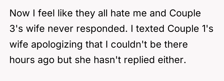 Now I feel like they all hate me and Couple...