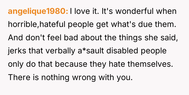 angelique1980 I love it. It's wonderful when horrible,hateful people get...