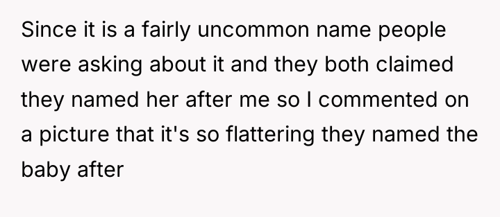 Since it is a fairly uncommon name people were asking...