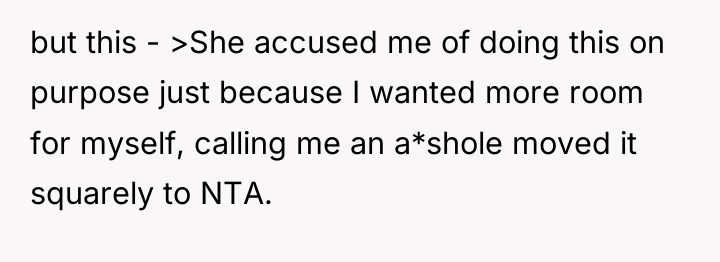 but this - >She accused me of doing this on...