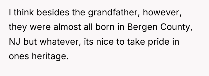 I think besides the grandfather, however, they were almost all...